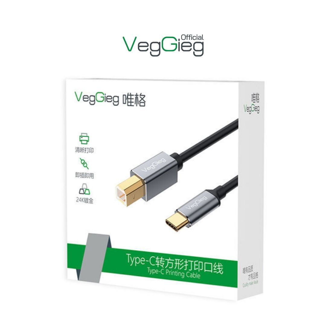 Veggieg Type C to B Printer Cable - V-U404
