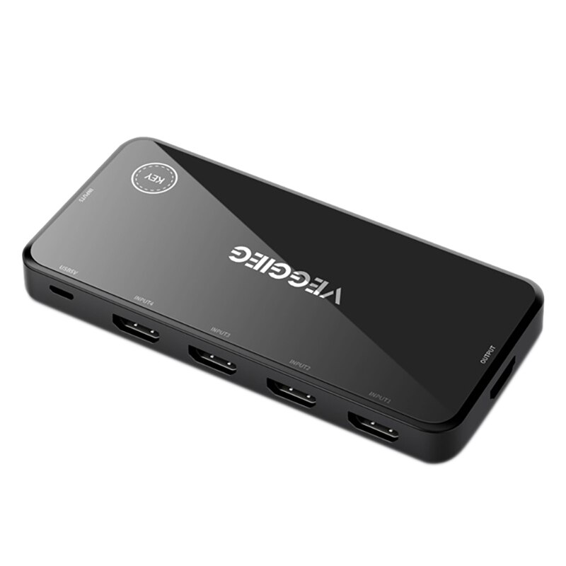 VEGGIEG V-HD05 HDMI Switch 5X1 HDMI 2.0 UHD4K@60Hz 1080P 5 in 1 Out