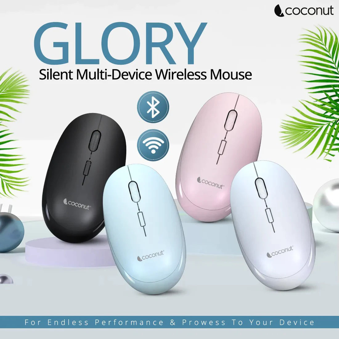 COCONUT WM19 GLORY WL + BT Mouse
