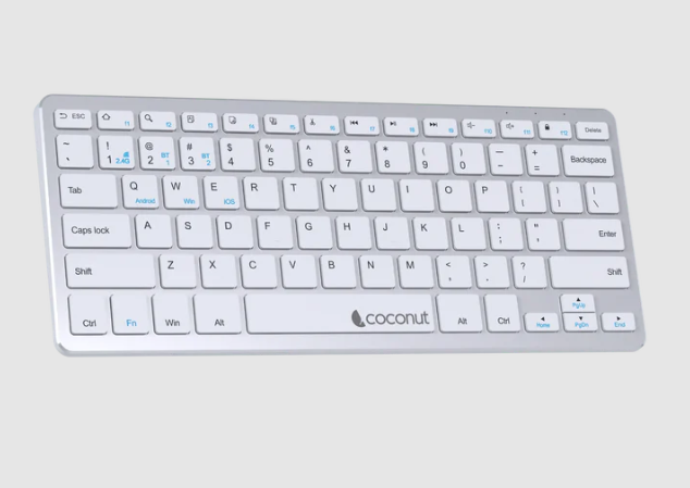 COCONUT WONDER WIRELESS+BT KEYBOARD WHT WK23