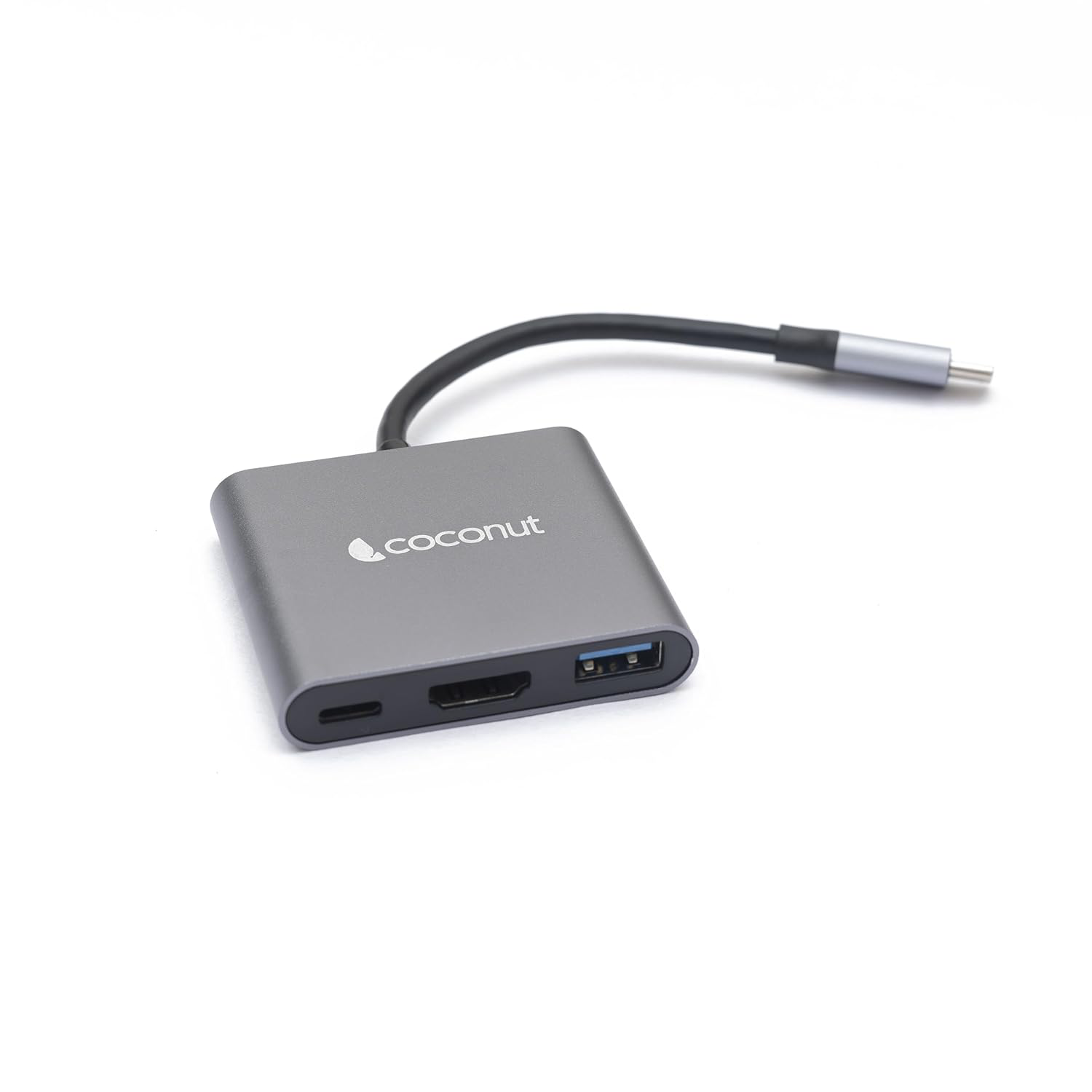 Coconut USB C 3 in 1 Dock A Hub | USB C/Type C to HDMI 4k Adapter / USB3.0 / USB