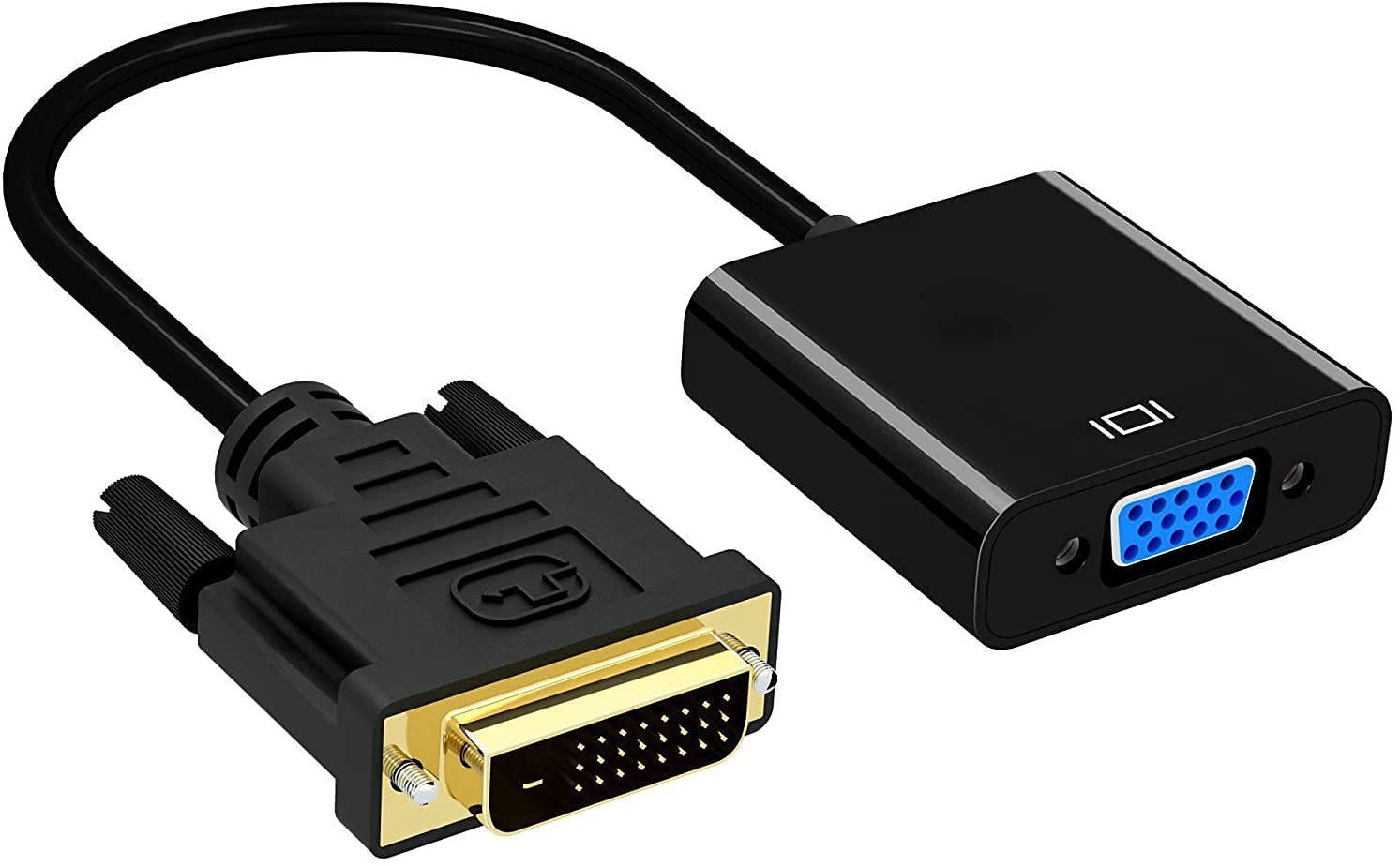 Raybeat DVI to VGA Adapter,1080p Active DVI-D to VGA Adapter Converter 24+1 Mal