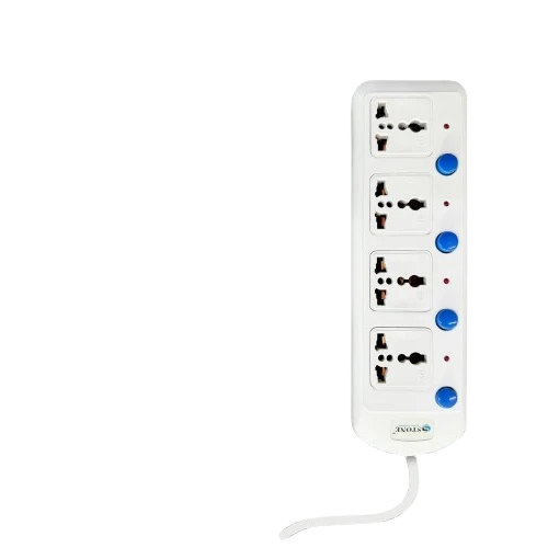 Stone ST-3004 4 Socket Extension Boards (White, 2 m)